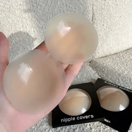2pcs New Women Invisible Nipple Cover Stickers Self-adhesive Chest Breast Petals Silicone Lift Up Paddings Reusable Patch Bra