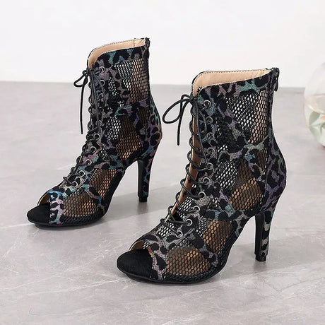 High Heels Women's Sandals New Open Toe Casual Latin Dance Shoes Girls' Ballroom Sandals Large Dance High Heels Women's Shoes 43