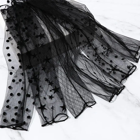 Cycling Bike Thin Arm Warmers Breathable Sunscreen Long-Sleeved Sun Protection Sleeves Driving Gloves Mesh Lace Gloves