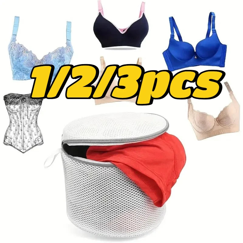 1/2/3pcs-Women Lingerie Bra Underwear Laundry Washing Bags Net Mesh Clothes Sock Organizer Zip Bags Hosiery SaverBras Protector
