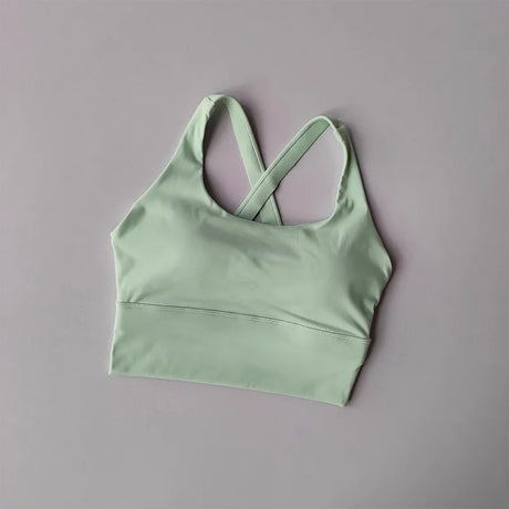 Women's Shock-Absorbing Yoga Sports Bra Summer Fitness Gathered Breasts Accessory Breathable Comfortable Yoga Sports Bra