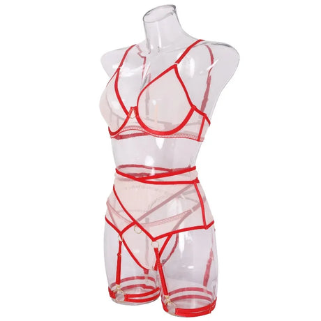 Tornova Erotic Lingerie Mesh Hollow Cross Lace Tight Seductive Backless Bodyshaping Hollow Flirt Sexy Delicate Intimate Lingerie