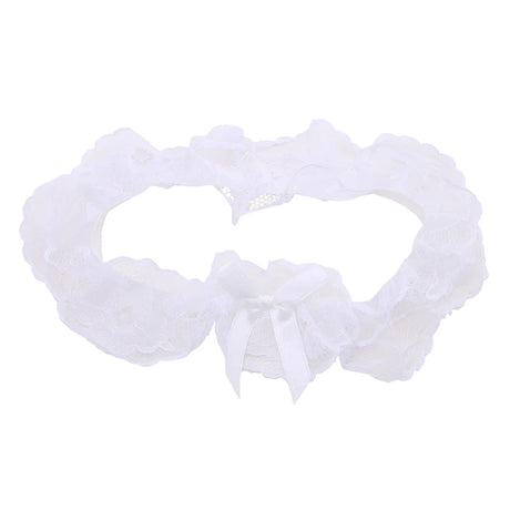 Women Sexy Lingerie Lace Floral Garter Belt Bowknot Leg Loop Wedding Garters Bridal Cosplay Fashion Stocking Ring For Ladies
