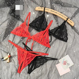 Sexy Lingerie Woman Transparent Underwear Micro Bikinis Porn Lingerie Sex Set Crothless Lace Bow Underwear Erotic Stockings