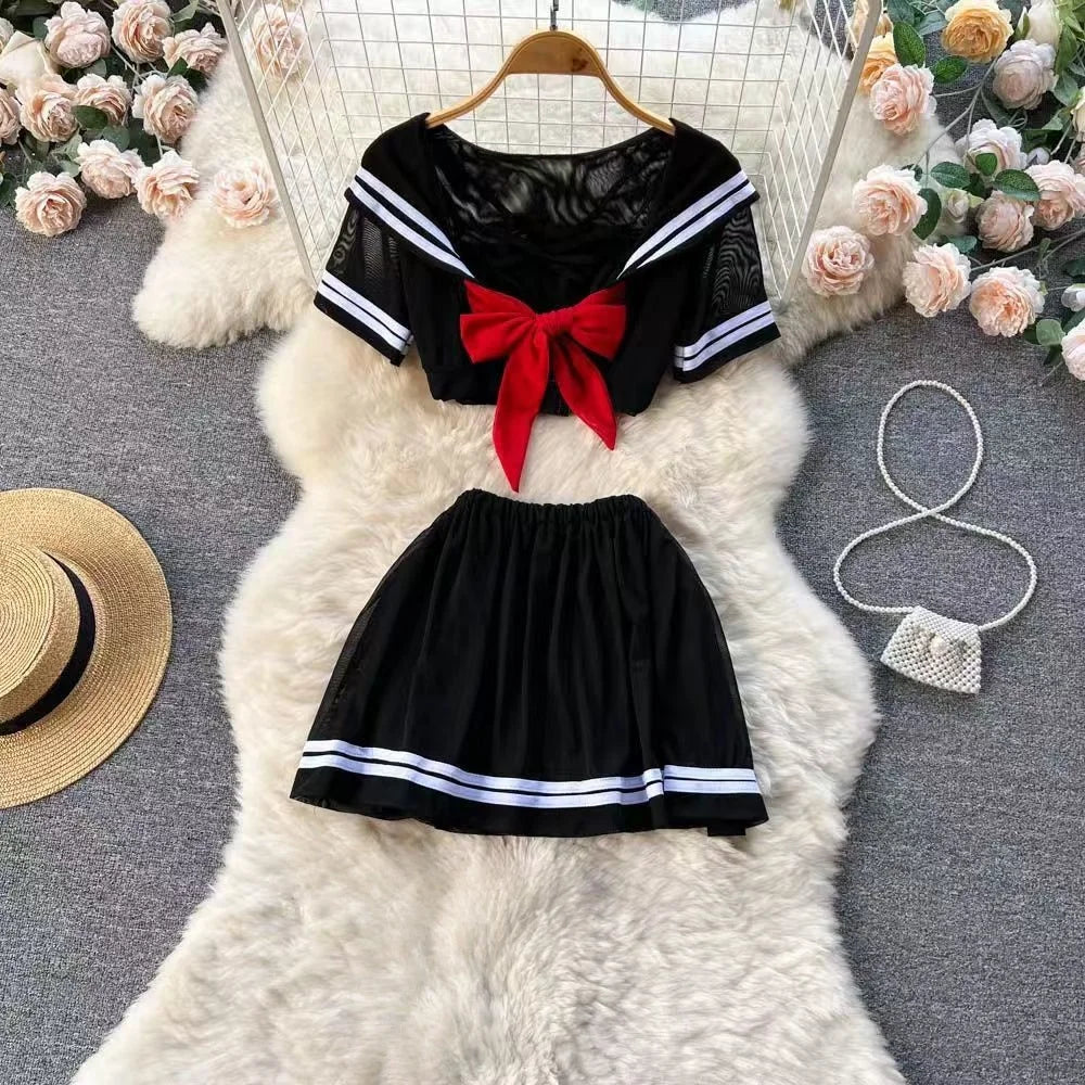 Women Sets Ruffled Apron Shorts Headband Maid Cosplay Costume Rabbit Officer Party Park Performance Sexy Suits Hotsweet Clothes