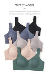SUJIIN Wireless Seamless Bras for Women Minimizer Invisible Padded Push Up Bras Comfort Soft Support Anti-sagging Bralette Bh
