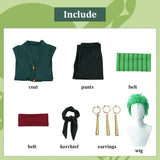 Cosplay OP Costume Wig Kerchief Eearrings Anime Clothes Kimono Adult Children Christmas Halloween Party Role Playing Outfit