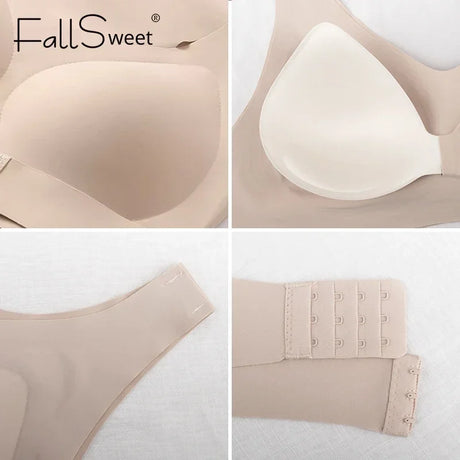 Wireless Posture Correction Bra for Women, Seamless Push-Up Sports Bra with Cross Back Support, Daily Shaping Lingerie