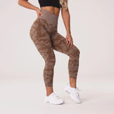 Scrunch Butt Sports Leggings Booty Fitness Tights Gym Leggings Sportswear Camo Seamless Leggings Women High Waist Yoga Pants