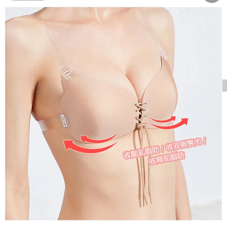 Underwear Women Self Adhesive Bras Female Nubra Magic Bra Invisible Push Up Silicone Sticky Fly BH Women Sexy ABCDEF