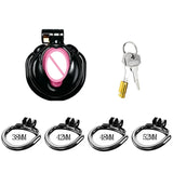 New Sissy Simulation Vagina Cock Cage Stainlesswith 4 Penis Rings Chastity Lock Man Chastity Belt Man's Sex Products Sex Toy 18+