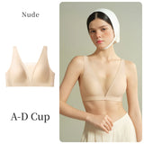 SUJIIN Sexy Seamless Plunge Push Up Bras for Women French Wireless Deep V Mesh Bra Woman 2026 New Support Lift Bralettes XM048