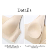 SUJIIN Sexy Seamless Plunge Push Up Bras for Women French Wireless Deep V Mesh Bra Woman 2026 New Support Lift Bralettes XM048