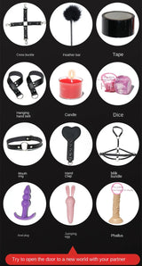 Women BDSM Sexual Couples Kit Adult Sexy Erotic Accessories Handcuffs for Men Gay Session Anal Plug Sex
