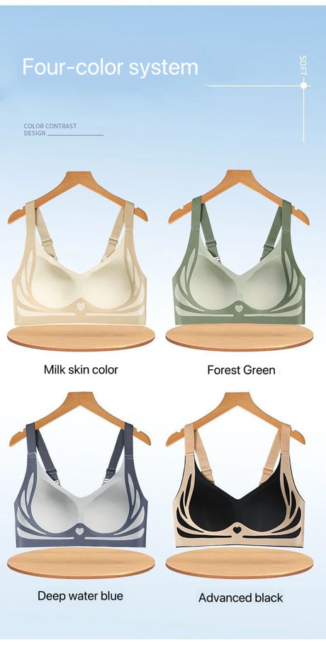 1pcs Women Seamless Bras Female Push Up Vests Style Wireless Underwears Lady Anti Sagging Comfort Soft Lingeries Ladies Camisole
