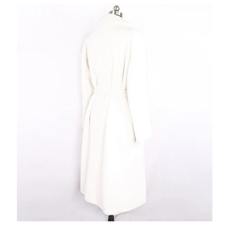 Mauroicardi Winter Long White Black Warm Thick Soft Flowy Fluffy Faux Fur Coat Women Sashes Loose Casual Furry Overcoat 2024