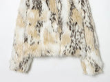 MUJER Faux Fur Women's Teddy Coat Cropped Plush Jacket Woman Winter Fluffy Coats for Women Outerwears New in Coats and Jackets