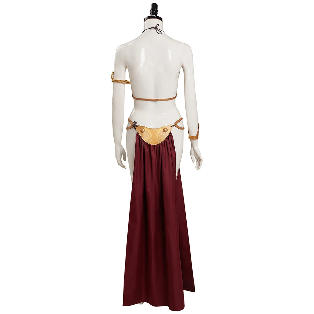 Leia Bikini Cosplay Slave Sexy Lingerie Costume Movie Space Battle Disguise Outfits Women Hand Props Halloween Fantasia Suits