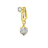 Clip On Belly Button Ring Butterfly Copper Zircon Pink Fake Belly Piercing Umbilical Navel Body Jewelry Trendy Fashion Style