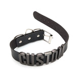 Punk Customized Black Letters BUNNY HOTWIFE Choker Collars DIY Personalized Custom Name Necklace Sexy Cosplay Party Jewelry