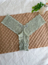 Personalized Text Custom Thong Customization Name Crystal Letters Panties Sexy Lace Underpants for Woman Wife Girlfriend Gift