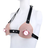 Female Fake Mouth Lip Ring Labia Wearing Silicone Lingeries Exotic Accessories Adjustable Underwear Couple Play Woman Adult Toys