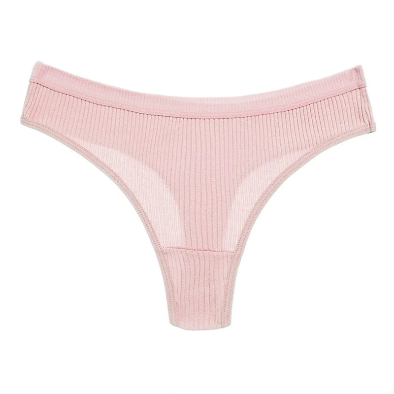 4-Piece Set Of Low Waist Sexy Women's Cotton Thong Casual Sports Thread Underwear Women's Personalized Triangle Pants