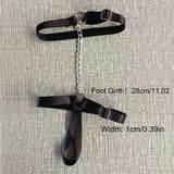 Chain Gothic Black Elastic Band Bandage Anklet Bracelet for Women Summer Barefoot Foot Belt for High Heel Sandals & Prom