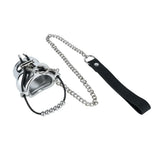 ORALSX Stainless Steel Testicle Pendant Scrotum Locking Ring Male Penis Bondage Rings BDSM Penis Exercise Gay Adult Sex Toys