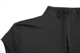 Sexy Black Hollow Out Mini Dress Fashion Women's Turtleneck Short Sleeve High Waist Slim Dresses Lady Evening Club Fashion Robes