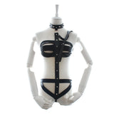 One-Piece Sexy Leather Lingerie Crotchless Sex Teddies Women Hollow Out Lace Transparent Sexy Underwear Erotic Costumes