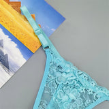 3PCS Adjustable Sexy Transparent Thong Panties Women Lace Underwear Low Waist Female T-back String Underpants