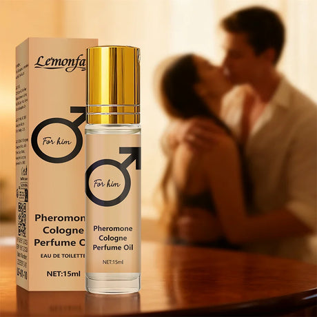 Lemonfay Pheromone Cologne Oil for Men Roll On Perfume Long Lasting Fragrance Portable 15ml Eau De Toilette for Daily Date