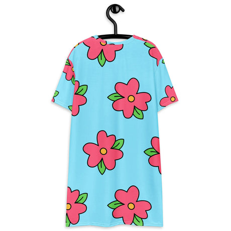 Homer Simpson Muumuu Dress Floral Tshirt dress Halloween Cosplay Sleeping Skirt Loose  All Seasons Sleepwear Short sleeved Dress