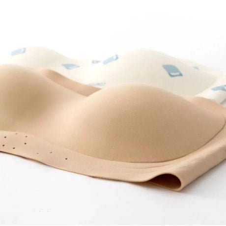 Lingerie Invisible Strapless Tube Bra Puppy Printed Anti-sagging Women's Underwear Wireless Push Up Bra Women