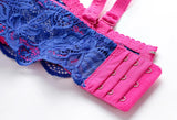 Sexy Lace Push Up Bra for Women - Underwire Demi Cup Lingerie - Comfortable Wireless T-Shirt Bras Ultra Thin Breathable Support