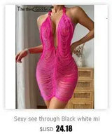 Sexy Metal Rhinestone Corset Crop Top Women Summer Club Party tops Woman Clothing See through Beach Halter Tank Top Streetwear