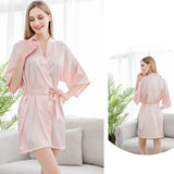 Personalized Name and Date Robe Bride Bridesmaid Bathrobe Birthday Party Gown Add Any Text Robes