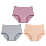 3Pcs Women's Cotton High Waist Panties Underwear Female Large Intimate Lingerie Briefs Woman Underpants Panty Panti New 2025