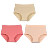 3Pcs Women's Cotton High Waist Panties Underwear Female Large Intimate Lingerie Briefs Woman Underpants Panty Panti New 2025