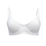 Women's Unlined Balconette Sport Bra Underwire Supportive Plus Size Daily Comfort Smooth Scoop Neck Invisible Under Every Outfit