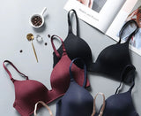 Ultra Thin Sexy Ice Silk Wireless Bra For Women Sexy Gather Underwear Push Up Simple Lingerie Seamless Brassiere Bralettle