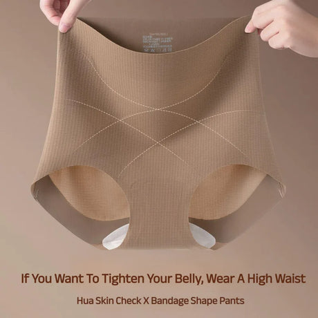Seamless Shaping High Waist Panties Butt Lifting Tummy Control No Wedgie Yoga Women 10A Antibacterial Breathable Briefs