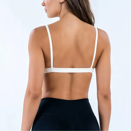 HISTELLO Impact Scoop Neck Bra Seamless Women Sports GYM Underwear Sexy Backless Yoga Clothing Naked Feeling Workout Fitness Bra