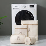 Laundry Bag Sets For Washing Machines Embroidery Fine Mesh Underwear Organizer Basket Clothes Cleaning Protect Anti-deformation