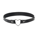 Punk Black Heart Leather Sword Belt Waist Garter Handmade Body Bondage Sexy Leg Suspenders Harness Stockings Belts for Women