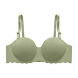 Women's Small Chest Underwear Seamless Push Up Bras Wireless Bralette Detachable Straps Breathable Brassiere Backless Lingerie