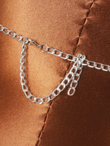 Women Sexy Backless Shine Diamond Body Chain Exotic Tanks Novelty Hollow Out Chest Chains Decor Bustier Tops Nightbar Clubwear