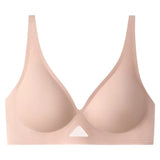Women's Seamless Bra Push-Up Bralette With Pads U-Shape Back Non-wire Underwear Mesh Splice Breathable V-Neck Sexy Lingerie S-XL
