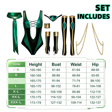 7 Pcs Women Themed Cosplay Costume Set, Includes Mask Gloves Socks Belt, Sleek Tailored Outfit for Role‑Play, Party & Gifting